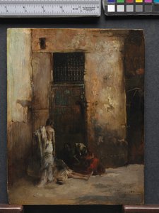 靠门的乞,， 1870年
