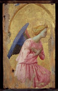 崇拜中的天使 弗拉-乔瓦尼（Guido di Pietro）dit Fra Angelico（1387-1455）的绘画作品