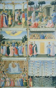 带有耶稣生平的 Armadio degli Argenti（银柜 作者 弗拉 （c.1387-1455）安吉利科
