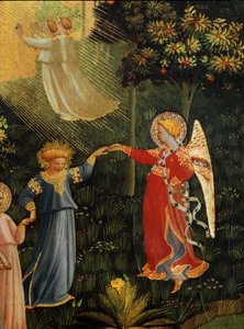 The last judgment: the dance of the elected in Paradise. （木头上的蛋彩画