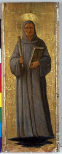 Clairvaux的St. Bernard，c.1435-40（杨木上的蛋彩画）