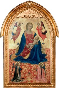 圣母子与天使，c1425 作者 弗拉·安杰利科
