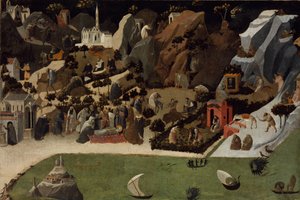 沙漠之父塞拜德生活场景 作者 Fra Giovanni Angelico da Fiesole