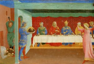 希律节和施洗者圣约翰的斩首，约1430年 作者 Fra Giovanni Angelico da Fiesole