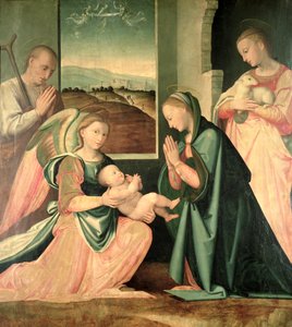 神圣家族与圣艾格尼丝 作者 Fra da Pistoia Paolino