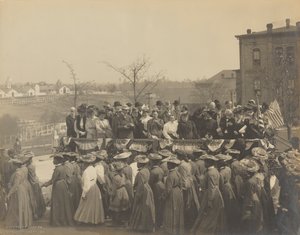 塔斯基吉学院成立25周年的照片，1906年。 作者 弗朗西斯·本杰明·约翰斯顿
