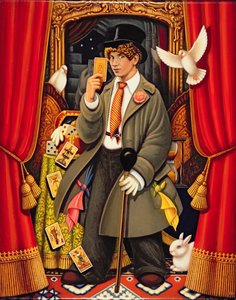 Harpo，2010（面板上的油和蛋彩画）