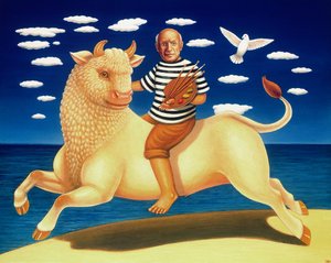 Yo Picasso，2003年（面板上的油和蛋彩画）