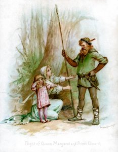 玛格丽特女王和爱德华王子的飞行，1897年。 作者 弗朗西斯·布伦戴奇