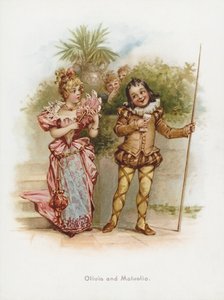 奥利维亚和马尔沃利奥（chromolitho