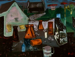 奶牛场，c.1930（布面油画）