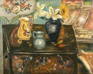 彩绘箱子（面板油画）