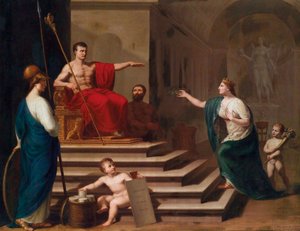 拿破仑作为意大利解放者的寓言 1797 年 作者 弗朗切斯科·阿尔贝里（Francesco Alberi）