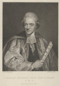 查尔斯-伯尼，1784年4月1日。，1784年4月1日。 作者 弗朗切斯科·巴托洛齐（Francesco Bartolozzi）