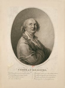卡廖斯特罗的亚历山大伯爵1743-1795。 作者 弗朗切斯科·巴托洛齐（Francesco Bartolozzi）