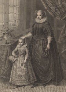 苏格兰女王玛丽》，1779年出版。 作者 弗朗切斯科·巴托洛齐（Francesco Bartolozzi）