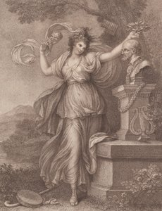 阿宾顿夫人作为塔利亚，1783年8月20日。 作者 弗朗切斯科·巴托洛齐（Francesco Bartolozzi）