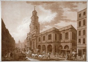皇家交易所，伦敦市，1788年。                   作者 弗朗切斯科·巴托洛齐（Francesco Bartolozzi）