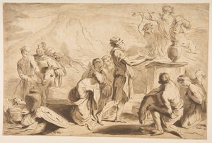 诺亚的牺牲，1765年。 作者 弗朗切斯科·巴托洛齐（Francesco Bartolozzi）