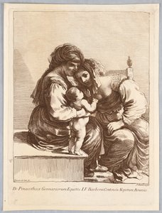 两个女人和一个孩子 作者 弗朗切斯科·巴托洛齐（Francesco Bartolozzi）