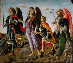The Three Archangels and Tobit (Painting