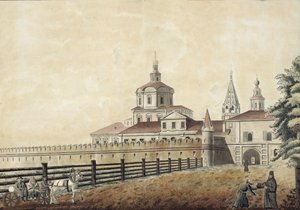 1780年代莫斯科的圣安德罗尼克修道院 作者 弗朗切斯科·坎波雷西（Francesco Camporesi）