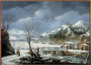 弗朗切斯科·福斯基（Francesco Foschi，卒于 1805 年）的冬季风景画，18 世纪里尔，美术博物馆