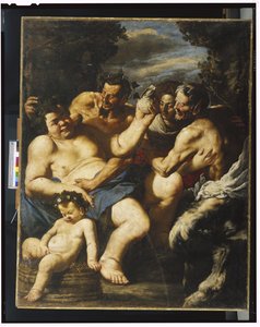 Drunken Silenus，c.1640 作者 弗朗切斯科·弗兰卡萨诺（Francesco Francanzano）