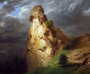 Viggiu附近的Sepay堡垒，由Francesco Gonin（1808-1889）创作，布面油画，81x100厘米