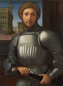一个装甲的人的肖像，c。 1510