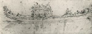 弗朗切斯科-瓜尔迪（Francesco Guardi，1712-1793 年）绘制的大使专用贡多拉。 作者 弗朗切斯科·瓜迪（Francesco Guardi）
