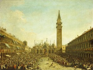 圣马可广场，在总督加冕日， 作者 弗朗切斯科·瓜迪（Francesco Guardi）