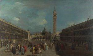威尼斯，圣马可广场，约1760年 作者 弗朗切斯科·瓜迪（Francesco Guardi）