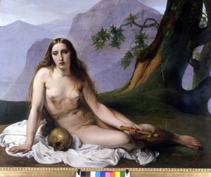 弗朗切斯科·海耶兹 (1791 - 1882)。 忏悔的玛德琳（Vanite）。 1833. 米兰，现代艺术画廊。 作者 弗朗切斯科·海耶兹（Francesco Hayez）