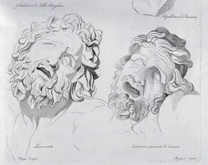 卡诺瓦创作的拉奥孔和半人马的头像。 作者 Francesco Hayez