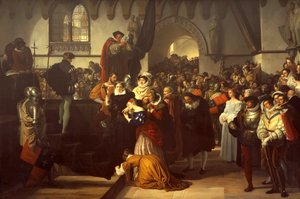 苏格兰女王玛丽被带往断头台 作者 弗朗切斯科·海耶兹（Francesco Hayez）