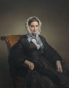 特蕾莎·曼佐尼·博里的肖像打印 作者 弗朗切斯科·海耶兹（Francesco Hayez）