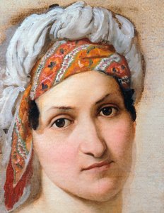 他的妻子温琴察·斯卡恰的画像，1816年。 作者 弗朗切斯科·海耶兹（Francesco Hayez）