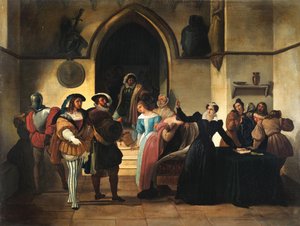 斯图亚特被判处死刑，约 1857 年（木板油画） 作者 弗朗切斯科·海耶兹（Francesco Hayez）