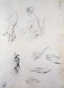 Cristina Trivulzio Belgiojoso的肖像研究 作者 弗朗切斯科·海耶兹（Francesco Hayez）