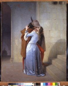 吻，1859年 作者 弗朗切斯科·海耶兹（Francesco Hayez）