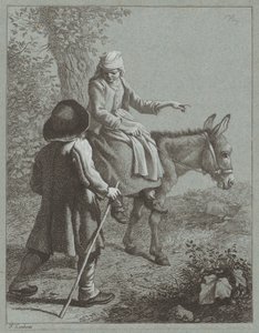 带着驴子的男孩和女孩，1764年。