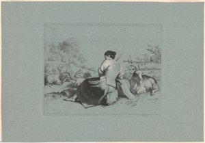 图版 3，选自《牧歌十二景》组画 作者 弗朗切斯科·伦敦尼奥（Francesco Londonio）