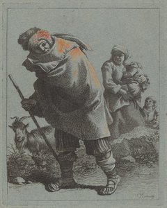 拿着手杖的牧羊人和带着孩子的农妇，17581759。