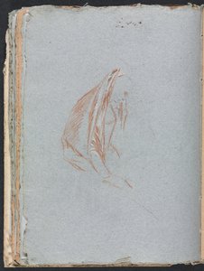 维罗纳素描本：带斗篷的女性形象，第1760页，第40页。 作者 弗朗切斯科·洛伦兹（Francesco Lorenzi）