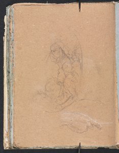 维罗纳写生簿：圆盘人物，研究手页70，1760年。 作者 弗朗切斯科·洛伦兹（Francesco Lorenzi）
