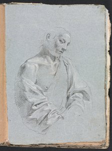 维罗纳写生簿：1760年第71页的男性人物。 作者 弗朗切斯科·洛伦兹（Francesco Lorenzi）