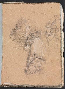 维罗纳素描本：士兵第73页，1760年。 作者 弗朗切斯科·洛伦兹（Francesco Lorenzi）