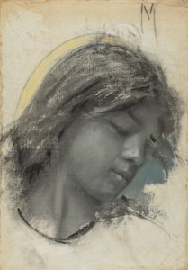 天使头像（正面）；妇女头像（背面）