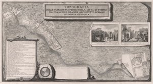 庞贝城发现的工厂地形图 作者 弗朗切斯科·皮拉内西（Francesco Piranesi）